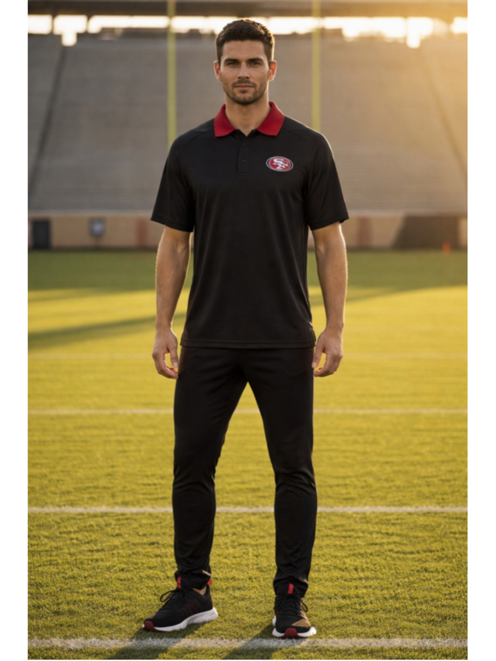 Nike Dri Fit SF 49ers Collared Polo Size XL